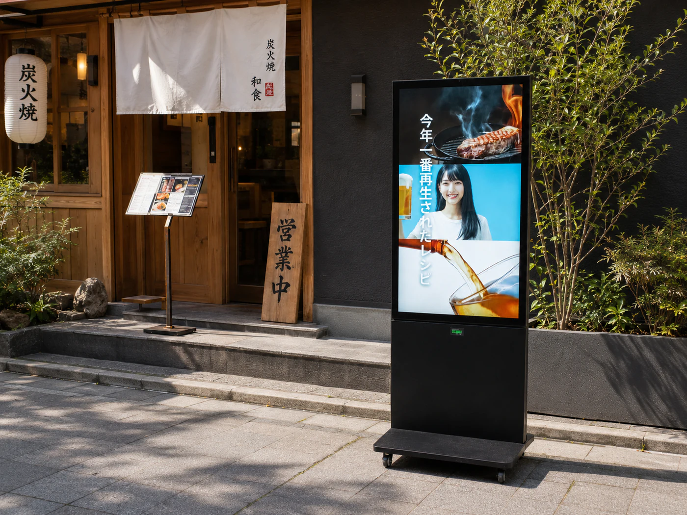 自立スタンドの設置イメージ