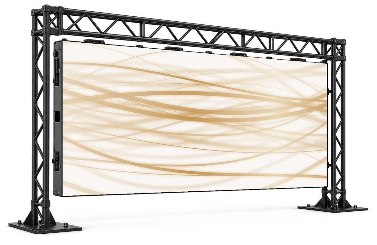 トラス架台に組んだLEDビジョン