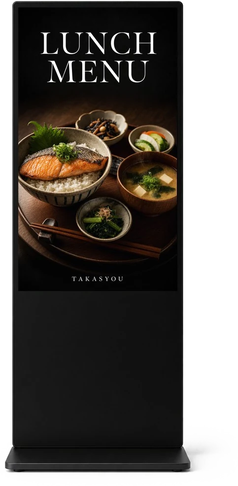 スタンド型サイネージ(LUNCH MENU)
